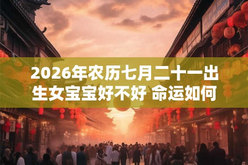 2026年农历七月二十一出生女宝宝好不好 命运如何