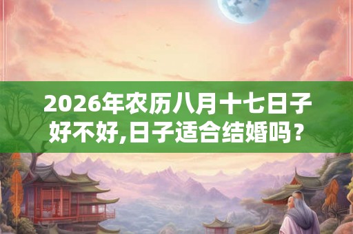 2026年农历八月十七日子好不好,日子适合结婚吗? 2026年农历八月十七日子好不好,日子适合结婚吗?