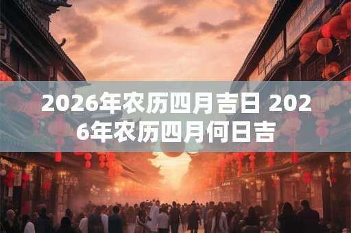 2026年农历四月吉日 2026年农历四月何日吉 2026年农历四月吉日 2026年农历四月何日吉