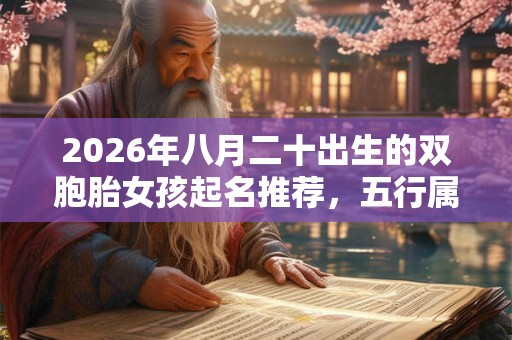2026年八月二十出生的双胞胎女孩起名推荐,五行属什么 2026年八月二十出生的双胞胎女孩起名推荐,五行属什么