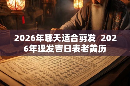 2026年哪天适合剪发  2026年理发吉日表老黄历