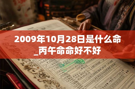 2009年10月28日是什么命_丙午命命好不好