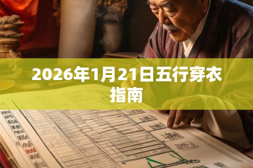 2026年1月21日五行穿衣指南
