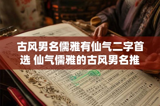古风男名儒雅有仙气二字首选 仙气儒雅的古风男名推荐