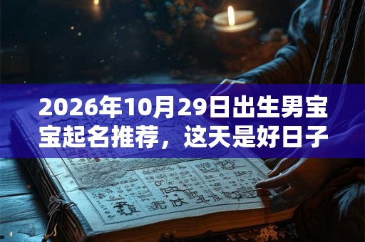 2026年10月29日出生男宝宝起名推荐，这天是好日子吗？