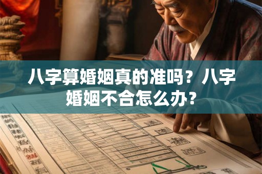 八字算婚姻真的准吗？八字婚姻不合怎么办？