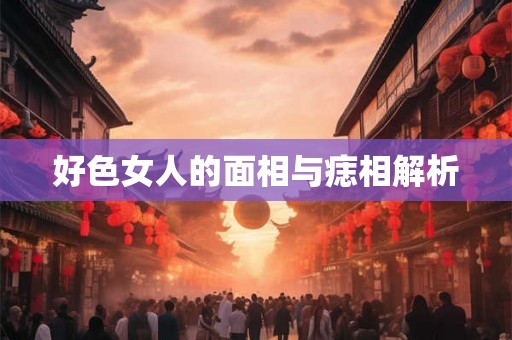 好色女人的面相与痣相解析