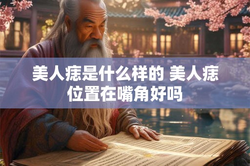 美人痣是什么样的 美人痣位置在嘴角好吗 美人痣是什么样的 美人痣位置在嘴角好吗