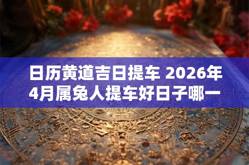 日历黄道吉日提车 2026年4月属兔人提车好日子哪一天 日历黄道吉日提车 2026年4月属兔人提车好日子哪一天
