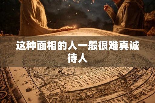 这种面相的人一般很难真诚待人 这种面相的人一般很难真诚待人