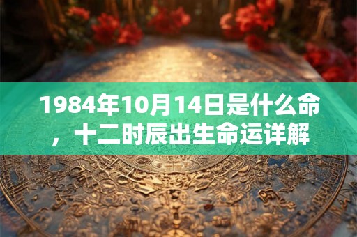 1984年10月14日是什么命,十二时辰出生命运详解 1984年10月14日是什么命,十二时辰出生命运详解