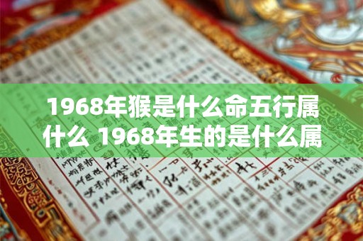 1968年猴是什么命五行属什么 1968年生的是什么属相属于哪个五行 1968年猴是什么命五行属什么 1968年生的是什么属相属于哪个五行