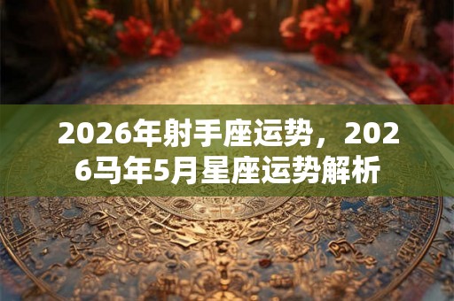 2026年射手座运势，2026马年5月星座运势解析
