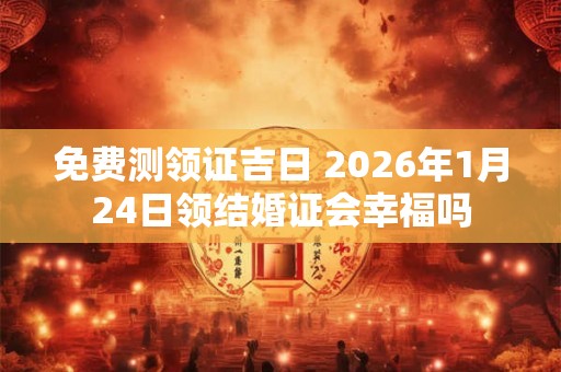 免费测领证吉日 2026年1月24日领结婚证会幸福吗
