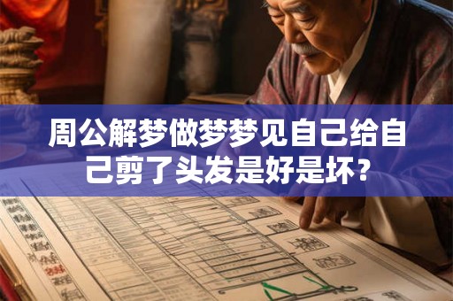 周公解梦做梦梦见自己给自己剪了头发是好是坏？