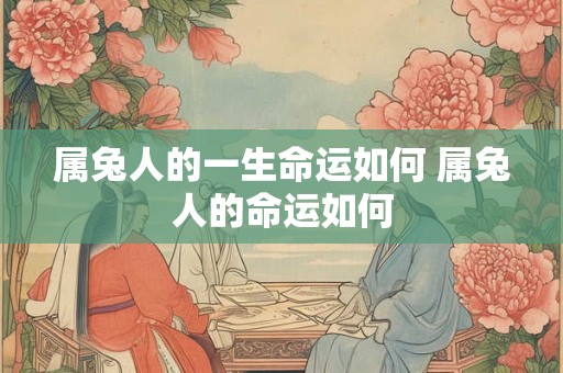 属兔人的一生命运如何 属兔人的命运如何