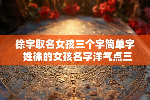徐字取名女孩三个字简单字  姓徐的女孩名字洋气点三个字