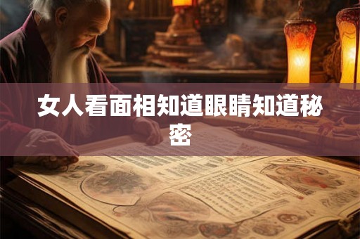 女人看面相知道眼睛知道秘密