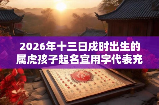 2026年十三日戌时出生的属虎孩子起名宜用字代表充满智慧