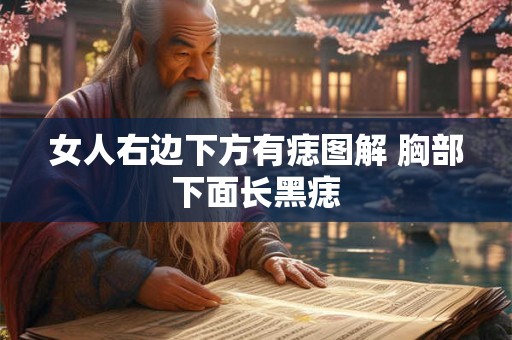 女人右边下方有痣图解 胸部下面长黑痣