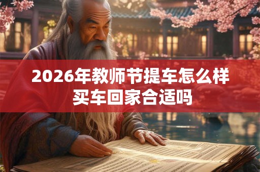 2026年教师节提车怎么样 买车回家合适吗
