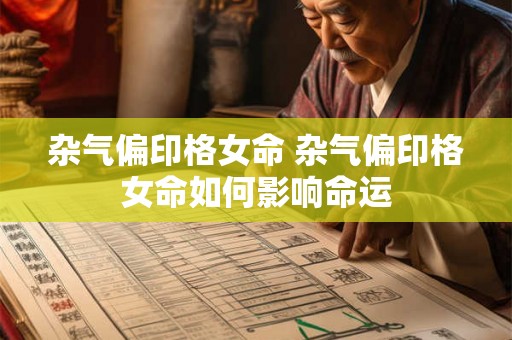 杂气偏印格女命 杂气偏印格女命如何影响命运 杂气偏印格女命 杂气偏印格女命如何影响命运