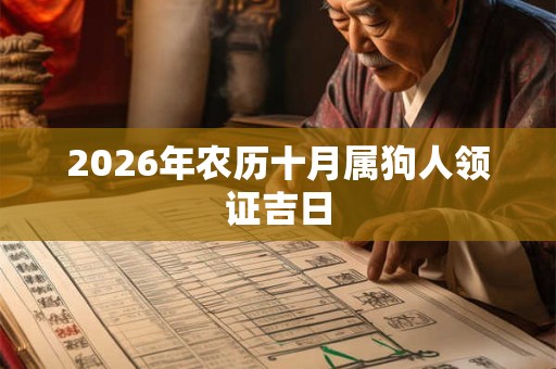 2026年农历十月属狗人领证吉日