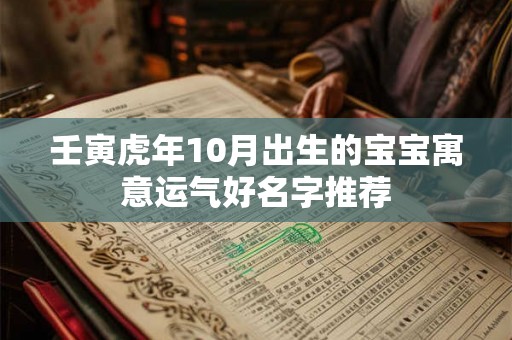 壬寅虎年10月出生的宝宝寓意运气好名字推荐