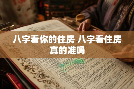 八字看你的住房 八字看住房真的准吗