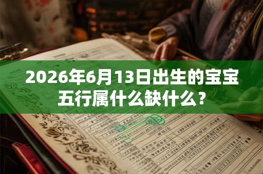 2026年6月13日出生的宝宝五行属什么缺什么？
