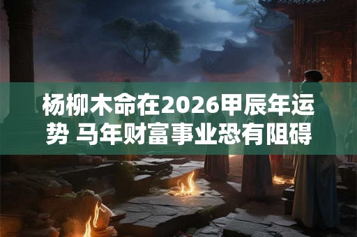 杨柳木命在2026甲辰年运势 马年财富事业恐有阻碍