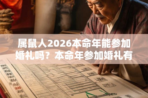 属鼠人2026本命年能参加婚礼吗?本命年参加婚礼有什么讲究? 属鼠人2026本命年能参加婚礼吗?本命年参加婚礼有什么讲究?