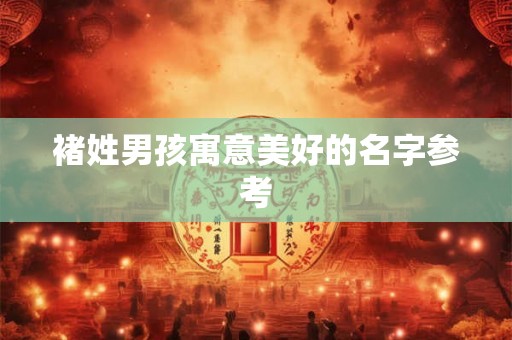 褚姓男孩寓意美好的名字参考