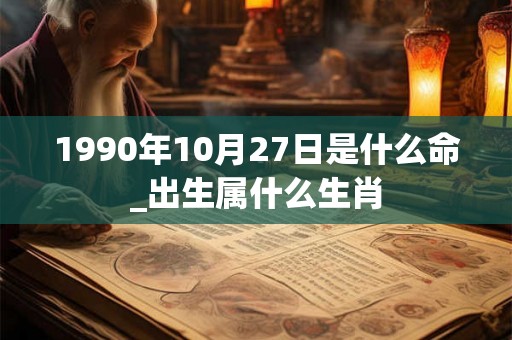 1990年10月27日是什么命_出生属什么生肖 1990年10月27日是什么命_出生属什么生肖