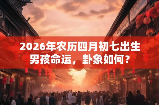 2026年农历四月初七出生男孩命运，卦象如何？