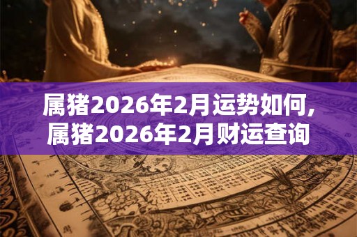 属猪2026年2月运势如何,属猪2026年2月财运查询