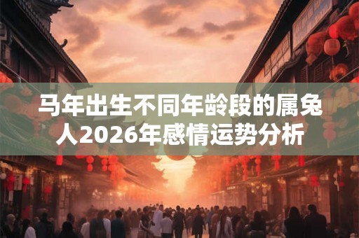 马年出生不同年龄段的属兔人2026年感情运势分析