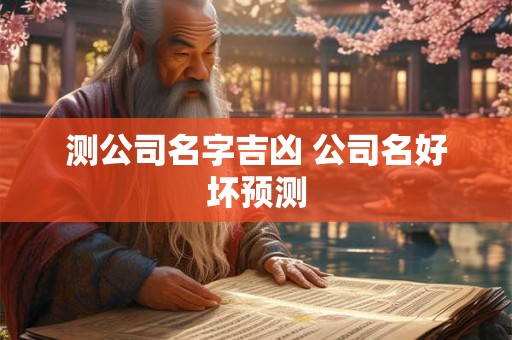 测公司名字吉凶 公司名好坏预测 测公司名字吉凶 公司名好坏预测
