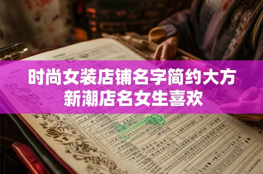 时尚女装店铺名字简约大方 新潮店名女生喜欢