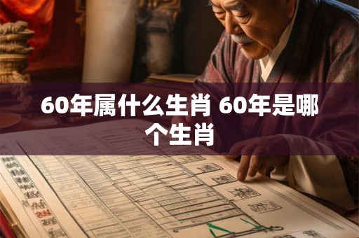 60年属什么生肖 60年是哪个生肖