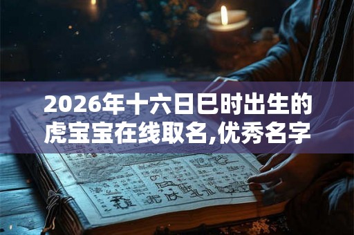 2026年十六日巳时出生的虎宝宝在线取名,优秀名字