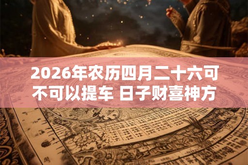 2026年农历四月二十六可不可以提车 日子财喜神方位