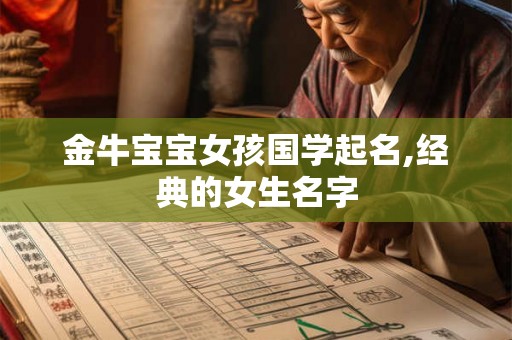 金牛宝宝女孩国学起名,经典的女生名字
