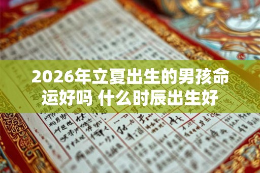 2026年立夏出生的男孩命运好吗 什么时辰出生好