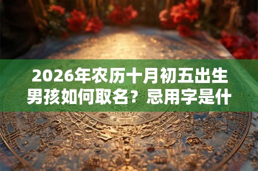 2026年农历十月初五出生男孩如何取名？忌用字是什么？