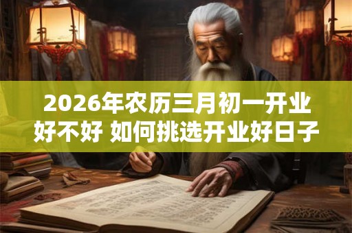 2026年农历三月初一开业好不好 如何挑选开业好日子