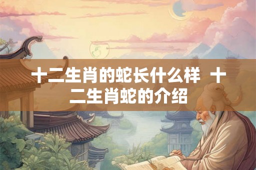 十二生肖的蛇长什么样  十二生肖蛇的介绍