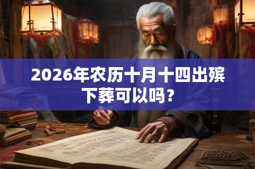 2026年农历十月十四出殡下葬可以吗？