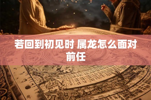 若回到初见时 属龙怎么面对前任