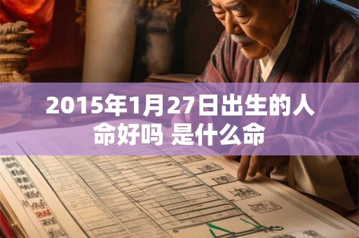 2015年1月27日出生的人命好吗 是什么命